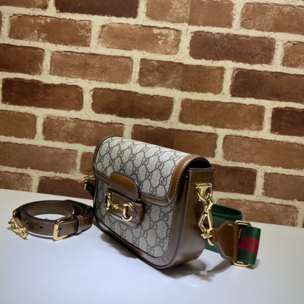 GUCCI HORSEBIT 1955 MINI BAG SUPREME CANVAS 658574 HUHHG 8565 - Image 2