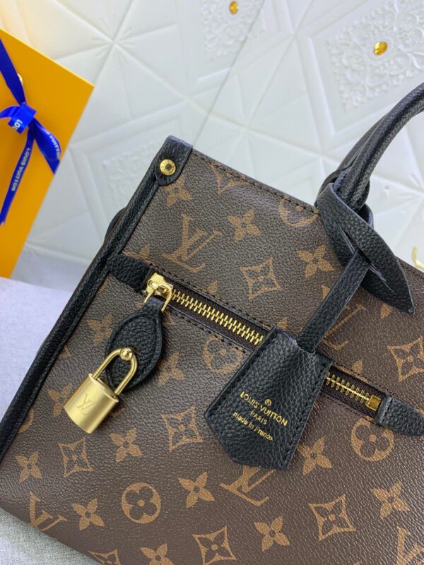 LOUIS VUITTON POPINCOURT MM TOTE BAG MONOGRAM CANVAS BLACK M43435 - Image 4