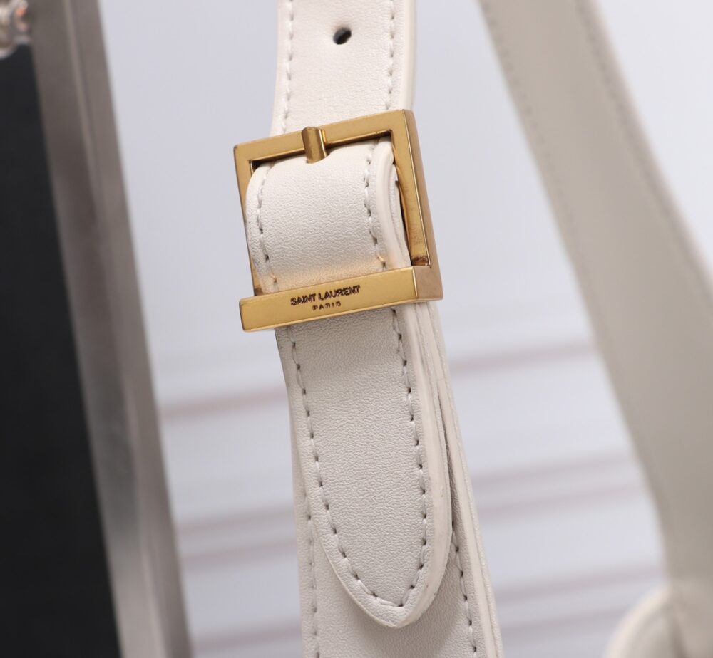 SAINT LAURENT LE 5 À 7 HOBO BAG IN SMOOTH LEATHER WHITE 23CM 6572282R20W9207 - Image 9