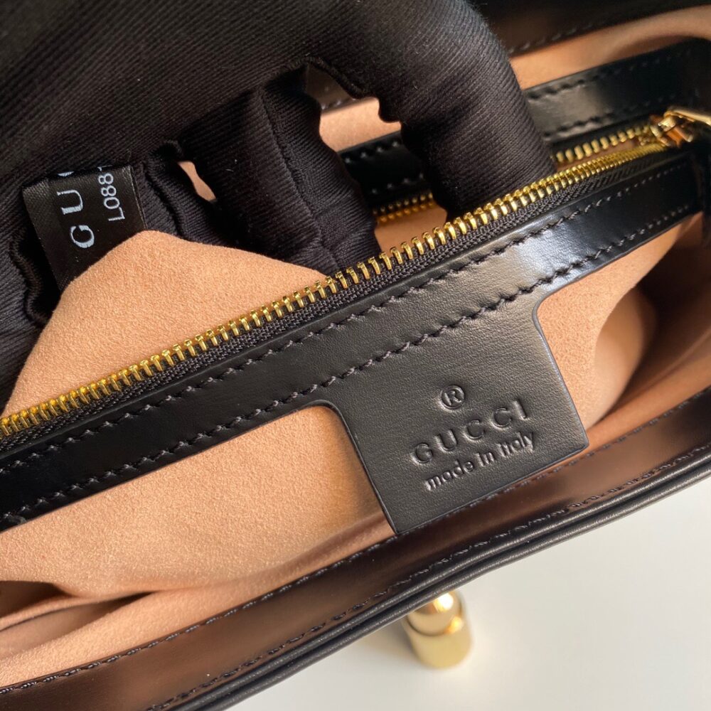 GUCCI JACKIE 1961 SMALL SHOULDER BAG BLACK 27CM 636709 10O0G 1000 - Image 9