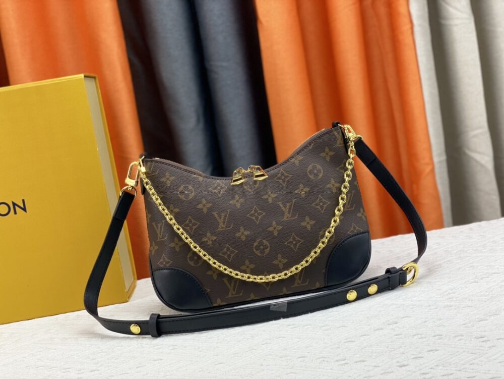 LOUIS VUITTON BOULOGNE PM MONOGRAM BLACK 29CM M45831 - Image 2