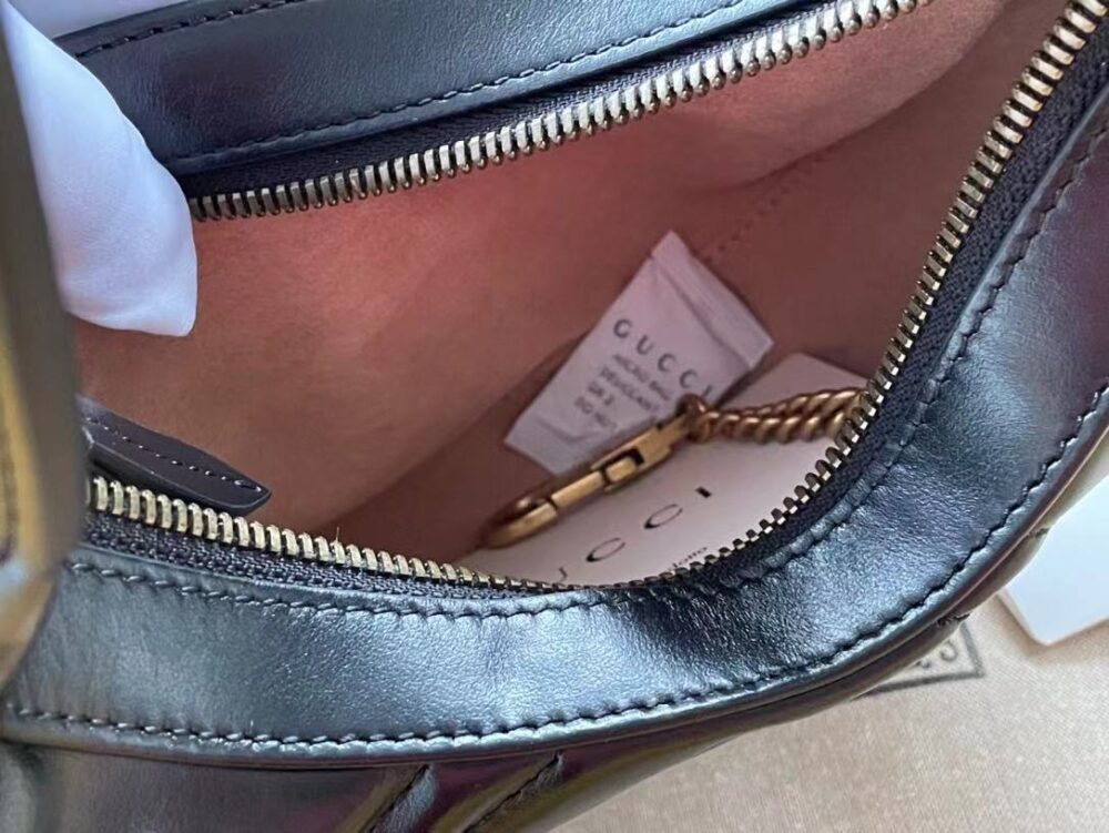 GUCCI Marmont half moon shaped mini bag 699514 DTDHT 1000 - Image 9