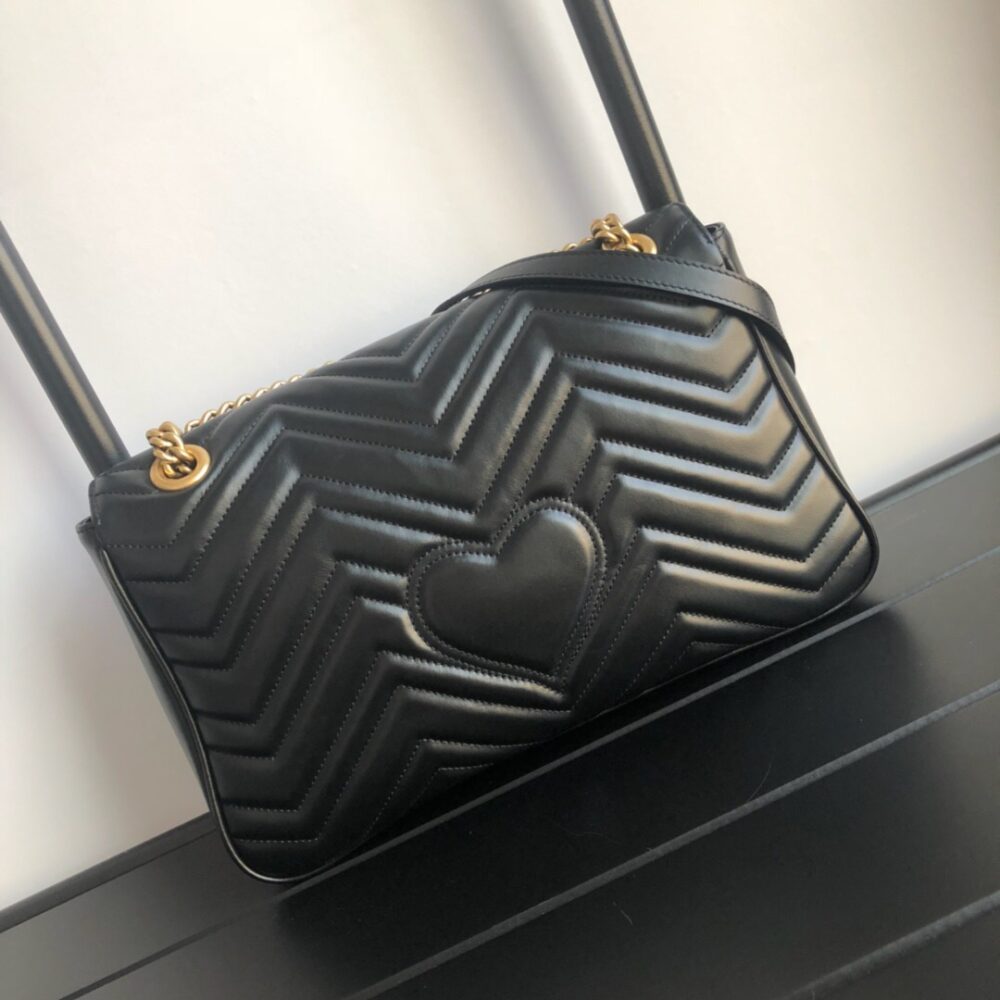 GUCCI MARMONT MEDIUM MATELASSÉ SHOULDER BAG 26CM 443496 DTDIT 1000 - Image 3