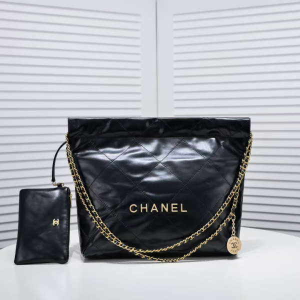 CHANEL 22 HANDBAG BLACK AS3261 - Image 2