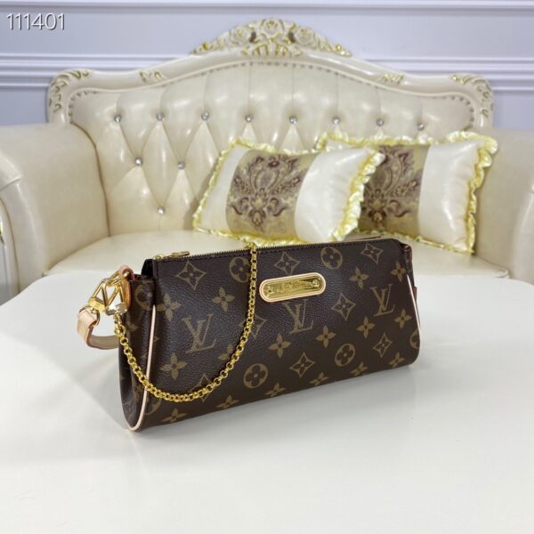 LOUIS VUITTON POCHETTE EVA MONOGRAM CANVAS BROWN 25CM - Image 9