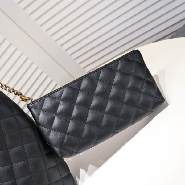 SAINT LAURENT ICARE MAXI SHOPPING BAG IN QUILTED BLACK 58CM 698651AAANG1000 - Image 4