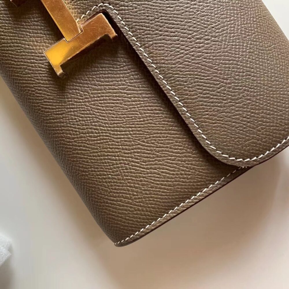 HERMES CONSTANCE LONG TO GO WALLET GRAY 20CM H080125CK18 - Image 6