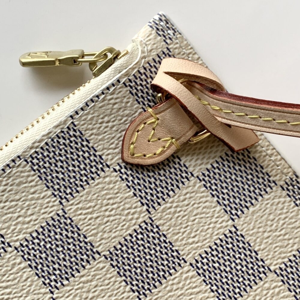 LOUIS VUITTON NEVERFULL MM DAMIER AZUR CANVAS BEIGE 29CM N40604 - Image 4