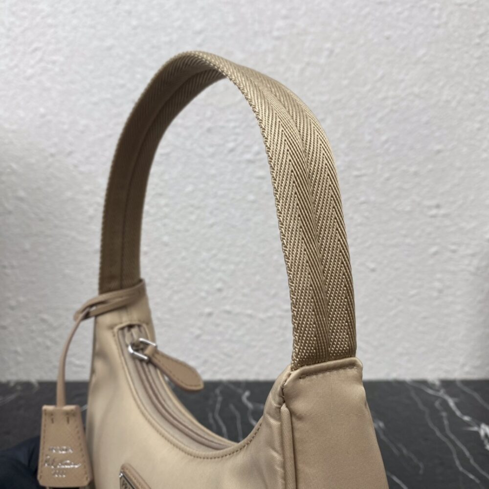 PRADA RE NYLON RE EDITION 2000 MINI BAG NUDE 23CM 1NE515 RDH0 F0F24 - Image 4