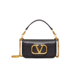 VALENTINO LOCÒ SMALL SHOULDER BAG IN BLACK 1W2B0K53ZXL0NO