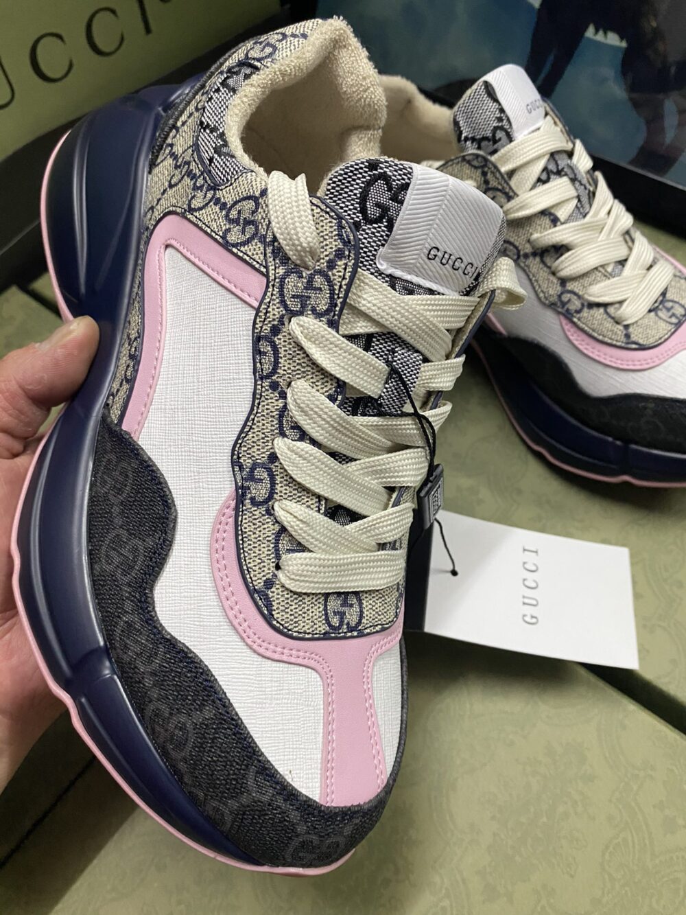 GUCCI WOMEN'S GG RHYTON SNEAKER 692902 UIQ30 1061 - Image 3