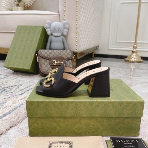 Alternative view of Gucci Women’s Slide Sandal With Horsebit Black 655412 BKO00 1000