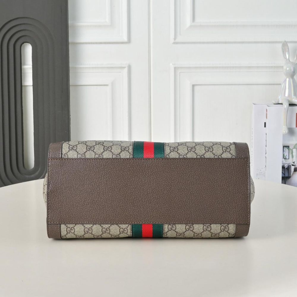 Gucci Ophidia Medium Tote Bag Beige Ebony 33Cm 524537 K05NB 8745 - Image 5