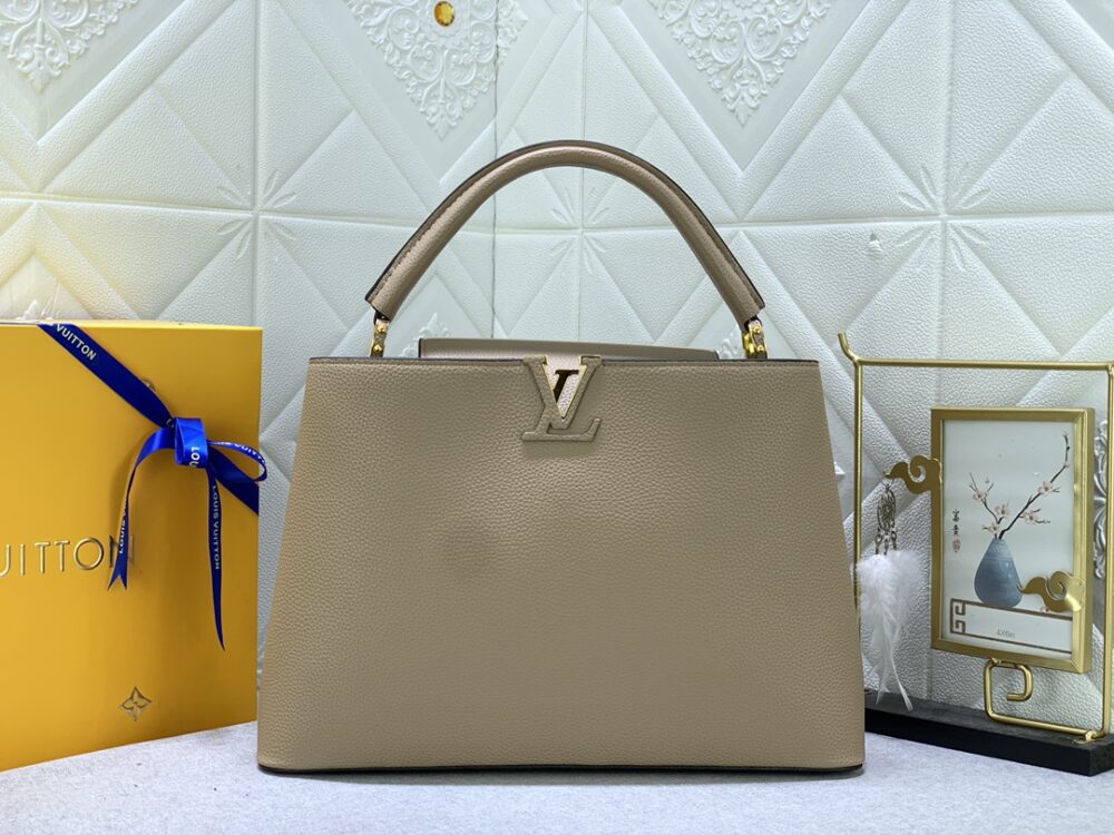LOUIS VUITTON CAPUCINES MM GREY 31CM M42253 - Image 3