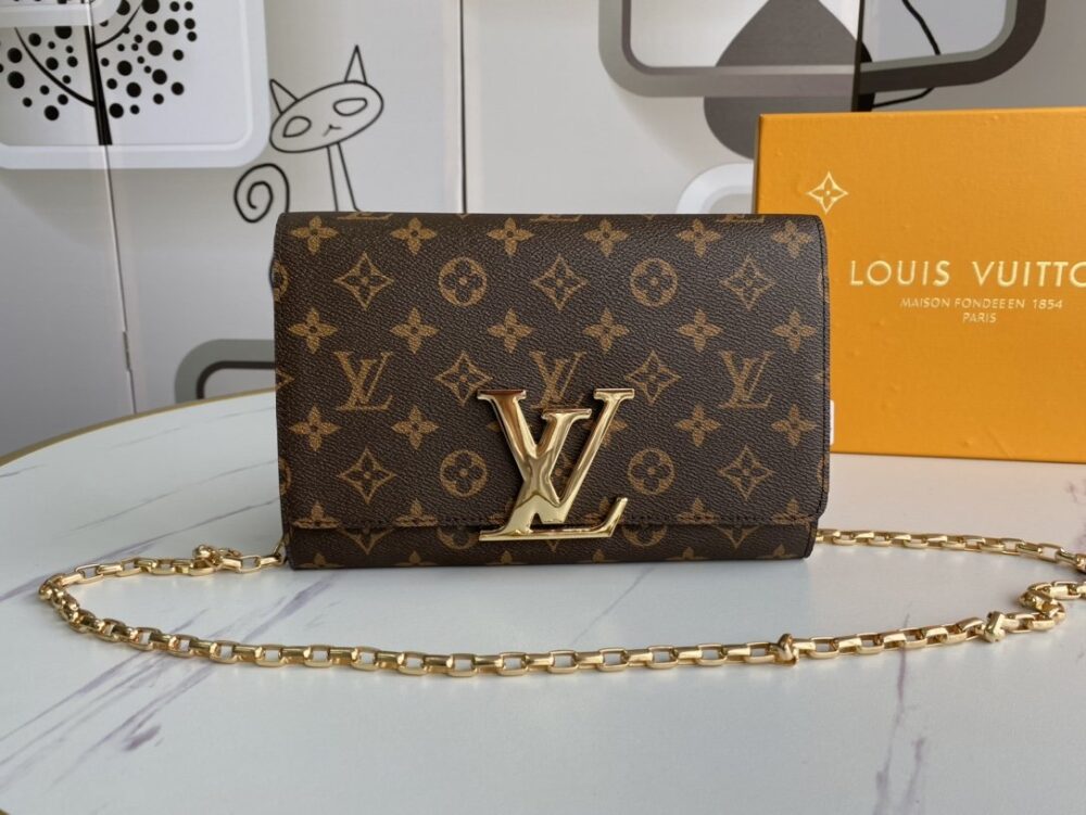 LOUIS VUITTON MONOGRAM MESSENGER BROWN WALLET 23CM - Image 2