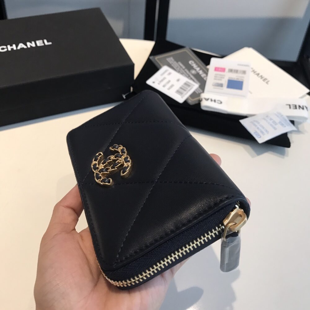 CHANEL CC RED BLACK WALLET 16.5CM - Image 8