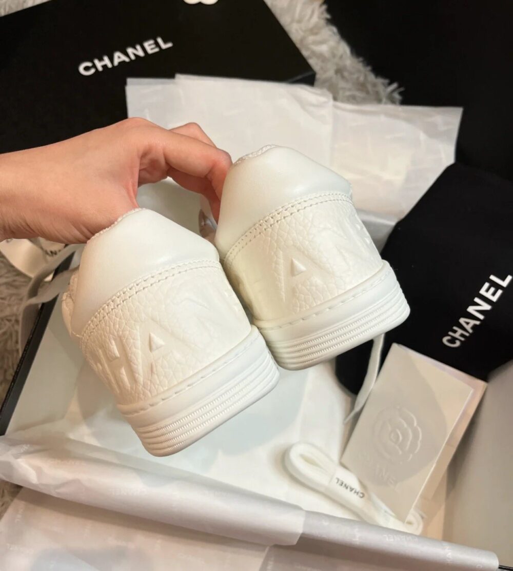 CHANEL RUNNER TRAINER SNEAKER WHITE G35934 - Image 8