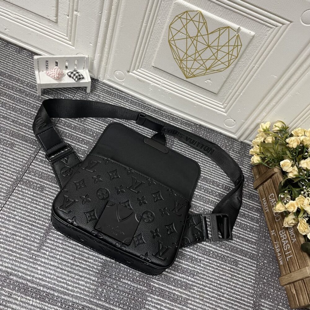 LOUIS VUITTON S LOCK SLING MONOGRAM BLACK BAG 21CM M58487 - Image 10