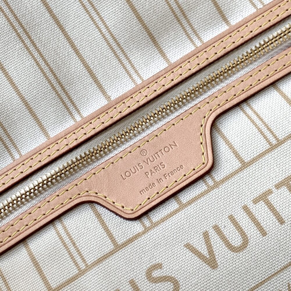 LOUIS VUITTON NEVERFULL MM DAMIER AZUR CANVAS BEIGE 29CM N40604 - Image 3
