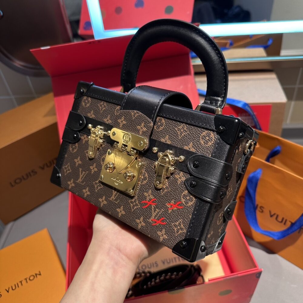 LOUIS VUITTON PETITE MALLE MONOGRAM DARK BROWN 20CM M45943 - Image 3