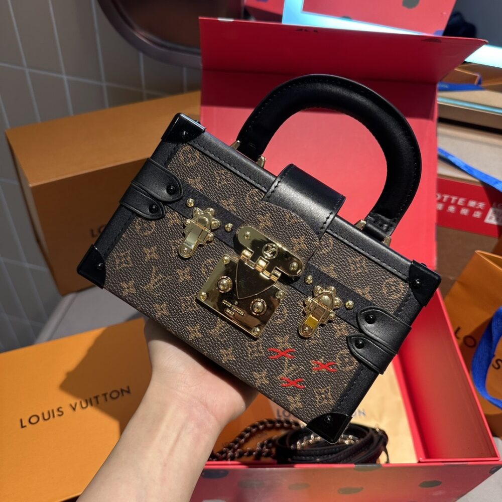 LOUIS VUITTON PETITE MALLE MONOGRAM DARK BROWN 20CM M45943 - Image 2