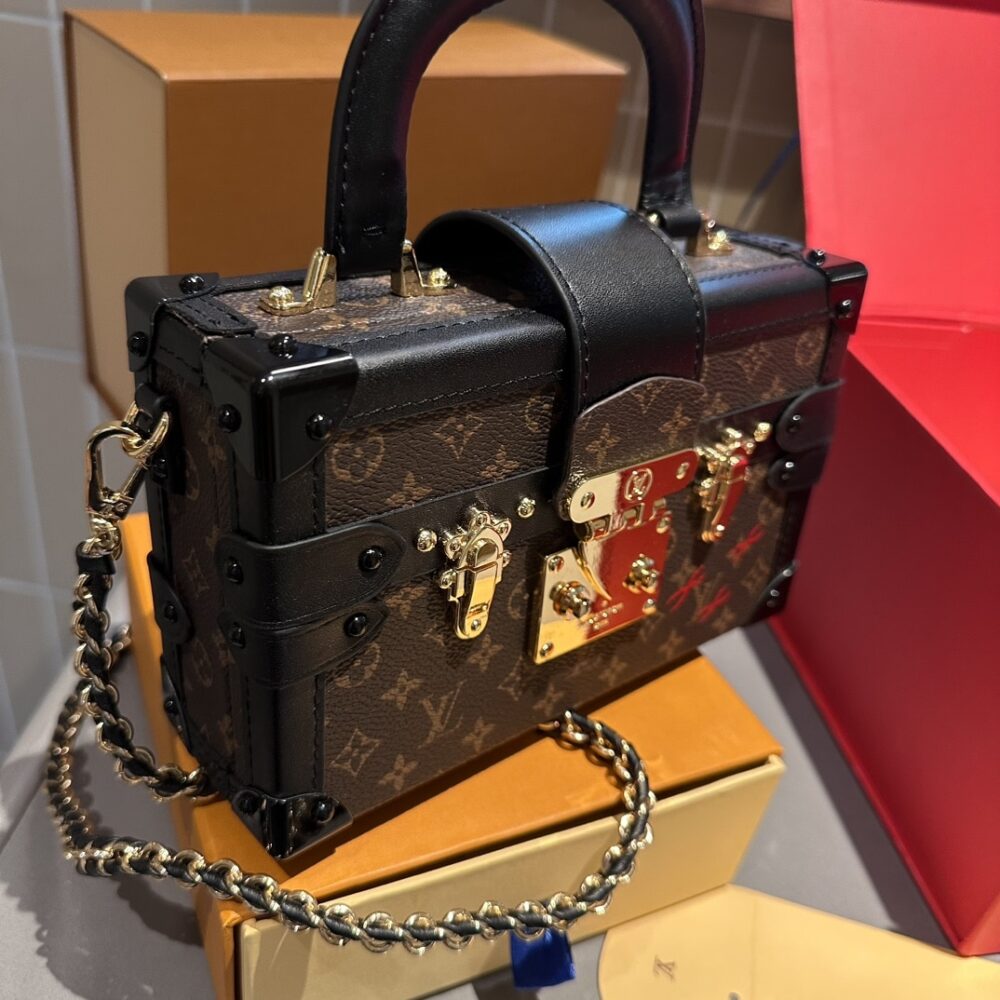 LOUIS VUITTON PETITE MALLE MONOGRAM DARK BROWN 20CM M45943 - Image 5