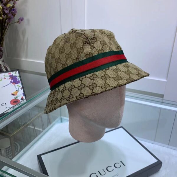GUCCI GG SSIMA SOFT WEB FEDORA HAT BEIGE - Image 2
