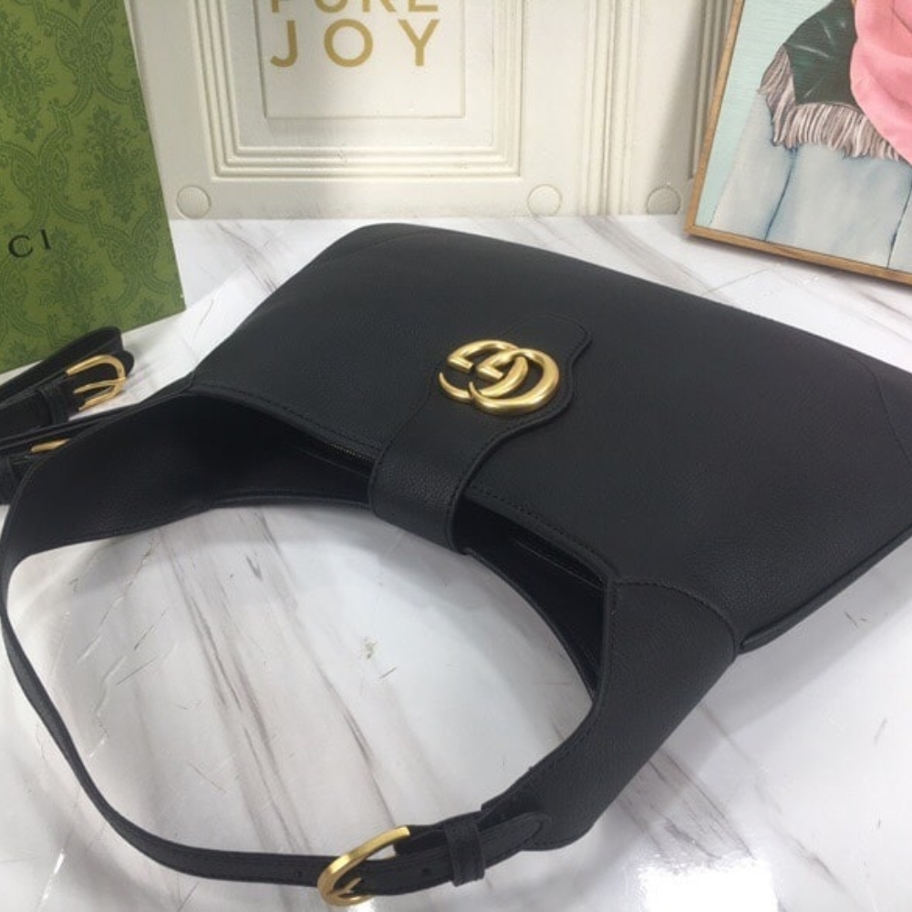 GUCCI APHRODITE MEDIUM SHOULDER BAG IN BLACK 39CM 726274 AAA9F 1000 - Image 5