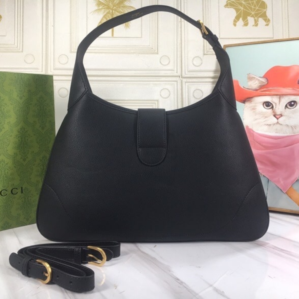 GUCCI APHRODITE MEDIUM SHOULDER BAG IN BLACK 39CM 726274 AAA9F 1000 - Image 4
