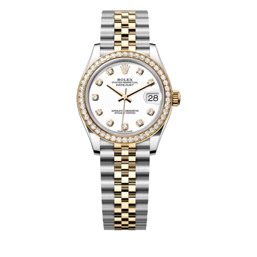 Rolex Datejust 31 Oyster Oystersteel Yellow Gold And Diamonds White 31mm 278383 0002