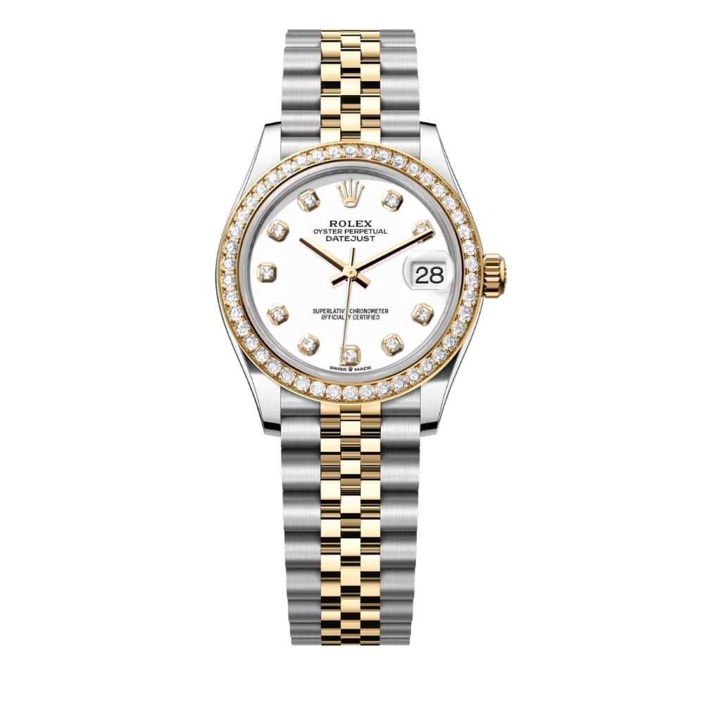 Rolex Datejust 31 Oyster Oystersteel Yellow Gold And Diamonds White 31mm 278383 0002