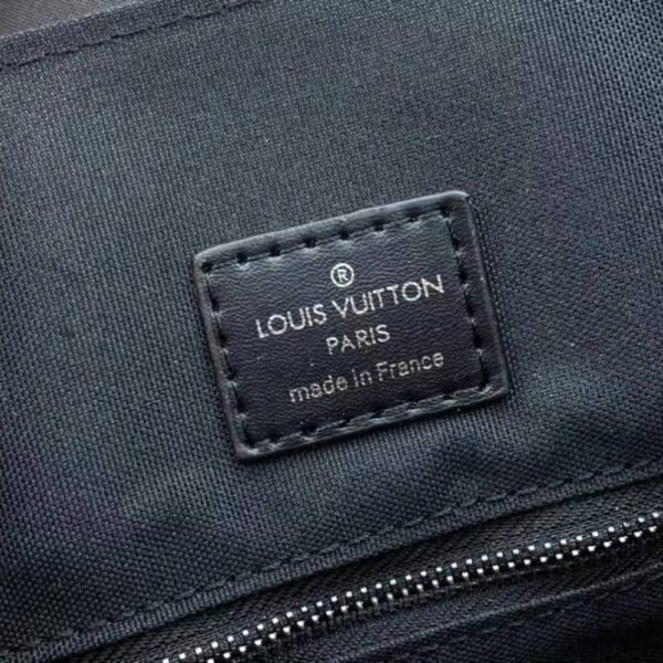 LOUIS VUITTON CHRISTOPHER MM BACKPACK MONOGRAM TAURILLON LEATHER BLACK 45CM M55699 - Image 5