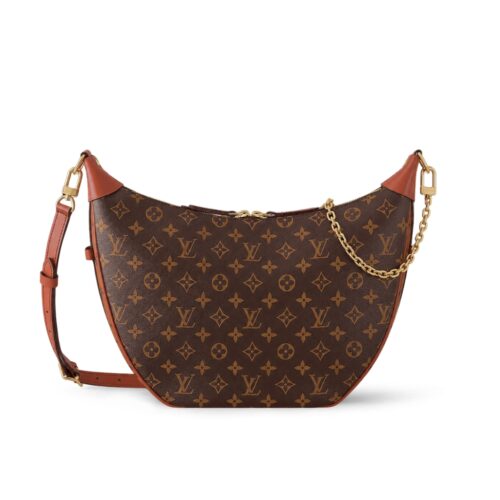Louis Vuitton Loop Hobo Monogram Canvas Brown 35Cm M46311
