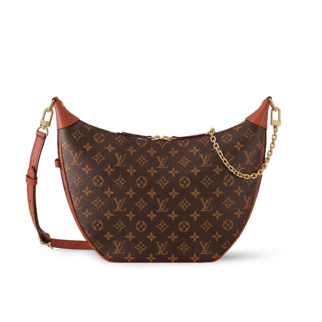 Louis Vuitton Loop Hobo Monogram Canvas Brown 35Cm M46311