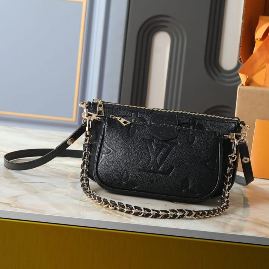 Alternative view of Louis Vuitton Multi Pochette Accessoires Monogram Empreinte Black 25Cm M80399 