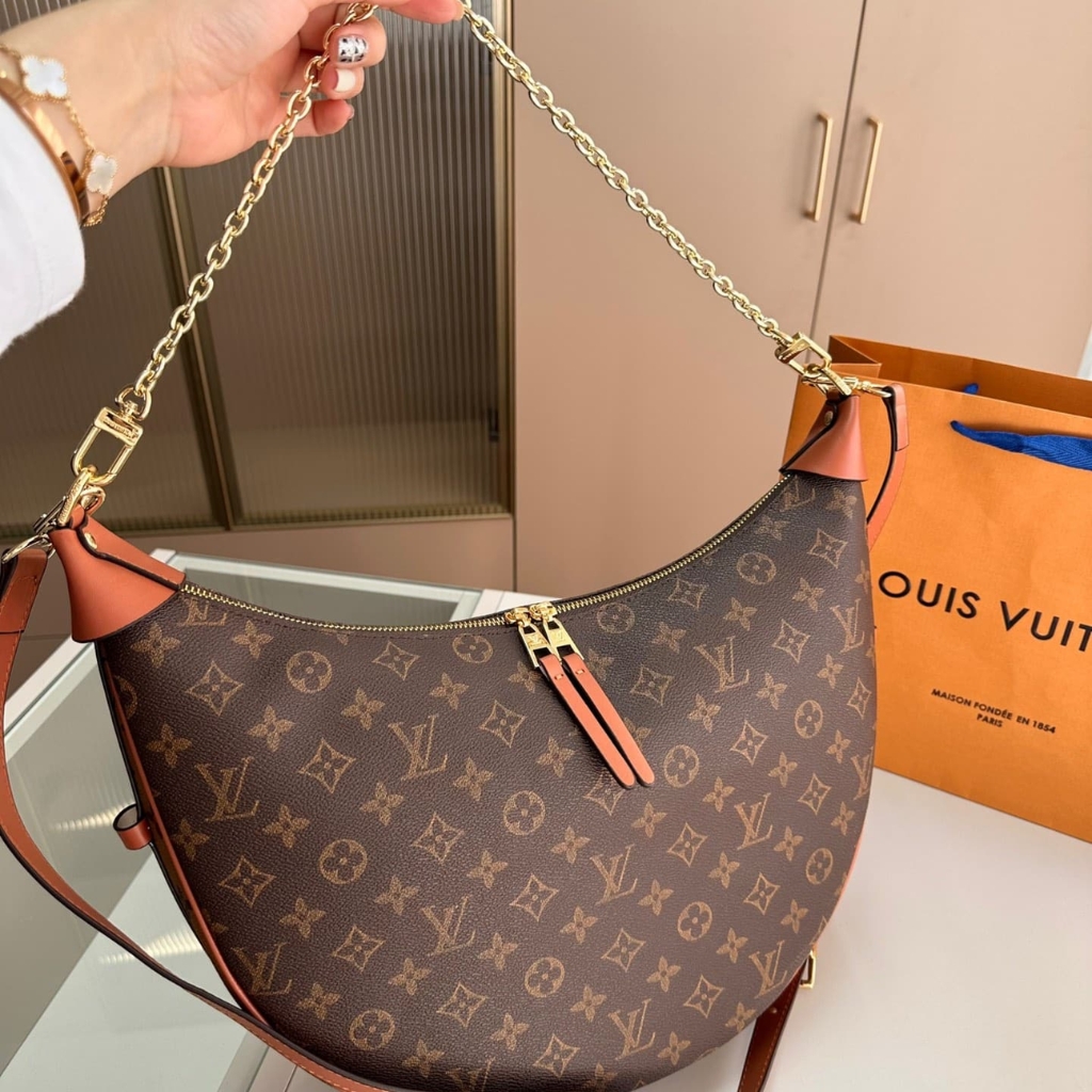 Louis Vuitton Loop Hobo Monogram Canvas Brown 35Cm M46311 - Image 2