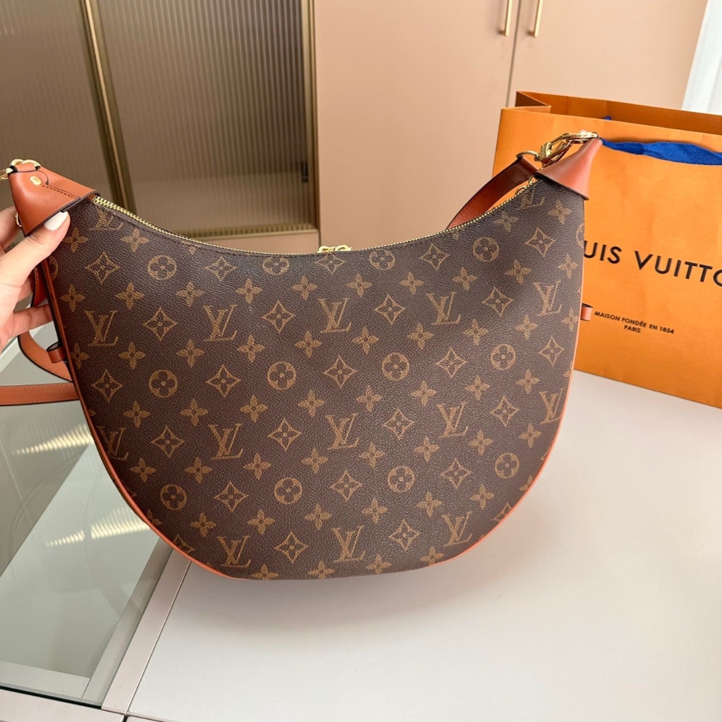 Louis Vuitton Loop Hobo Monogram Canvas Brown 35Cm M46311 - Image 8