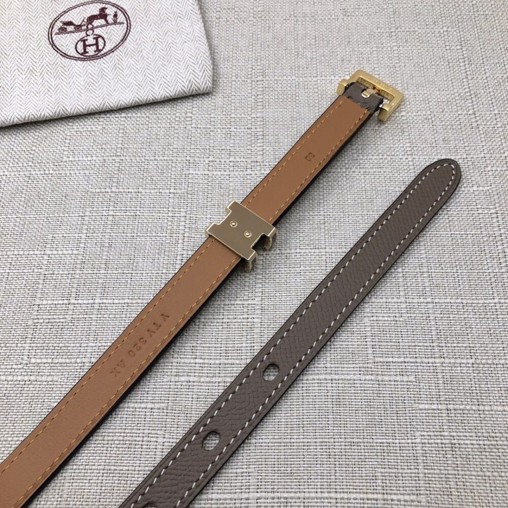 HERMES LEATHER  BELTS POP H GREY 15MM - Image 9