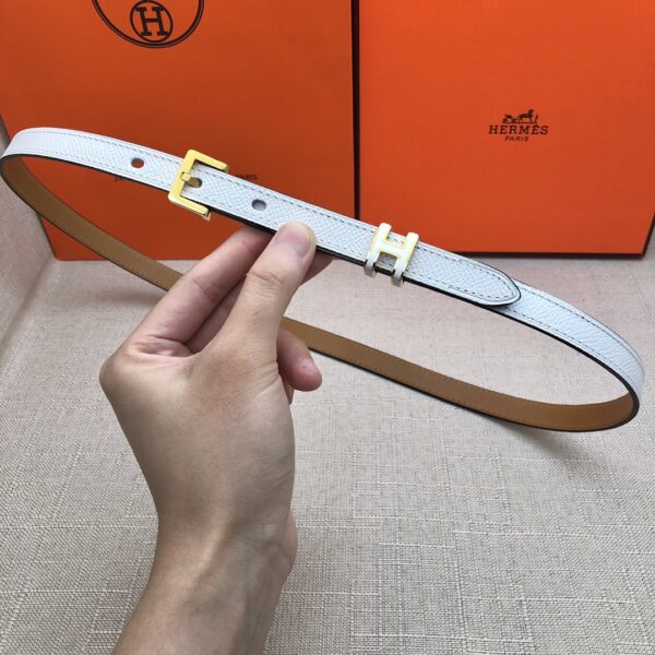 HERMES LEATHER  BELTS POP H WHITE 15MM - Image 2