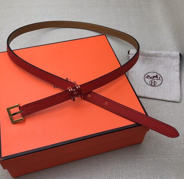 HERMES LEATHER  BELTS POP H RED 15MM - Image 4