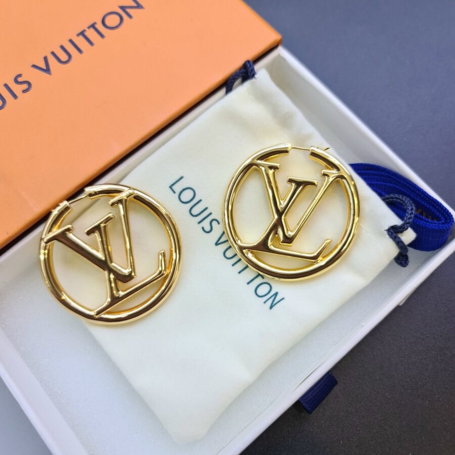Alternative view of Louis Vuitton Louise Hoop Earrings Gold M64288