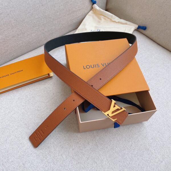 LOUIS VUITTON LV INITIALS REVERSIBLE BELT BROWN 30MM M9151U - Image 4