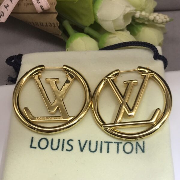 LOUIS VUITTON LOUISE HOOP EARRINGS M64288 - Image 5