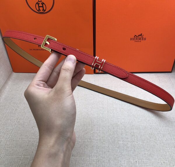 HERMES LEATHER  BELTS POP H RED 15MM - Image 8