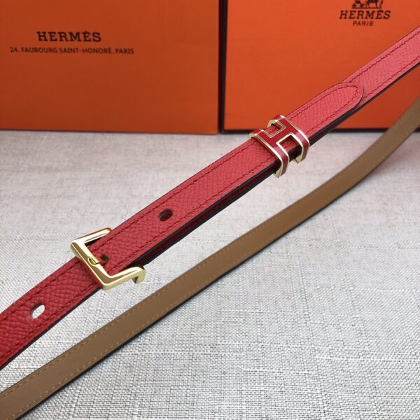 HERMES LEATHER  BELTS POP H RED 15MM - Image 6