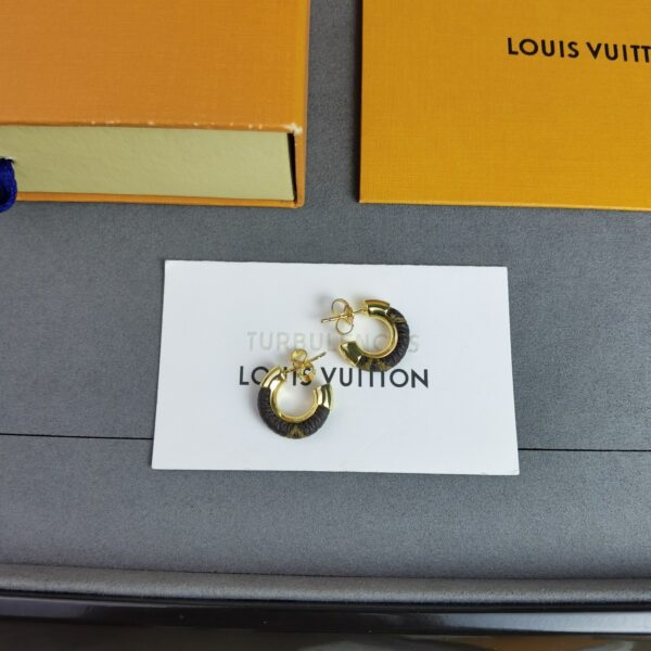 LOUIS VUITTON WILD MINI HOOP EARRINGS M00474 - Image 8