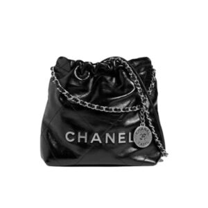 CHANEL 22 HANDBAG BLACK 22CM