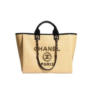 CHANEL DEAUVILLE LARGE SHOPPING TOTE 38CM