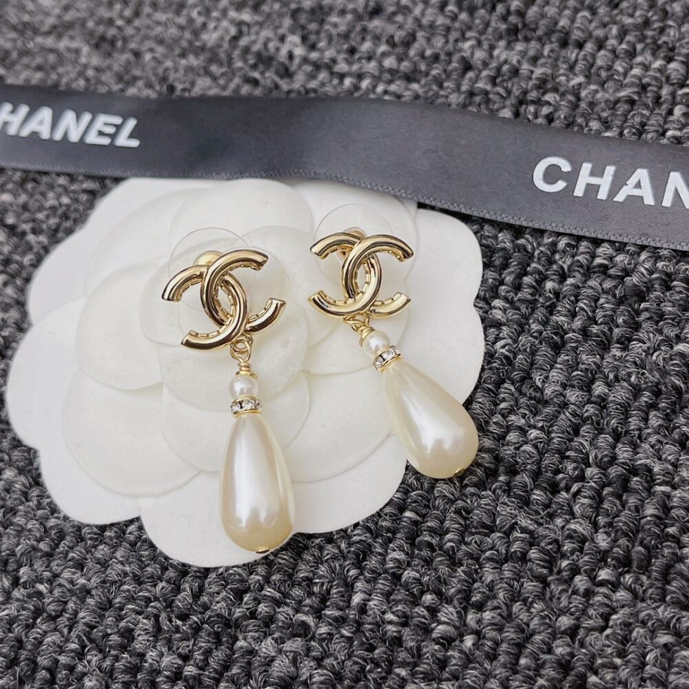 CHANEL CC PEARL DROP EARRINGS A98327 - Image 5