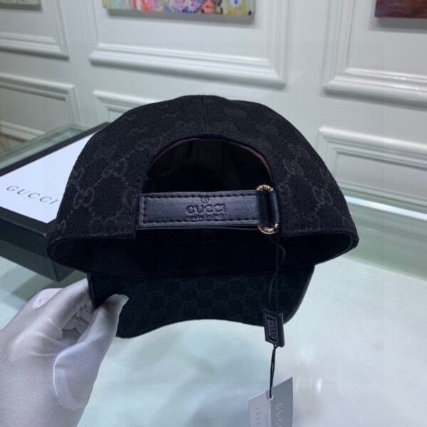 GUCCI GG CANVAS BASEBALL CAP BLACK - Image 3